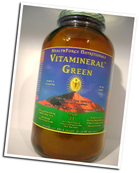 VITAMINERAL GREEN Powder - 100% Whole Food Nutrition with Probiotics, 16 oz
